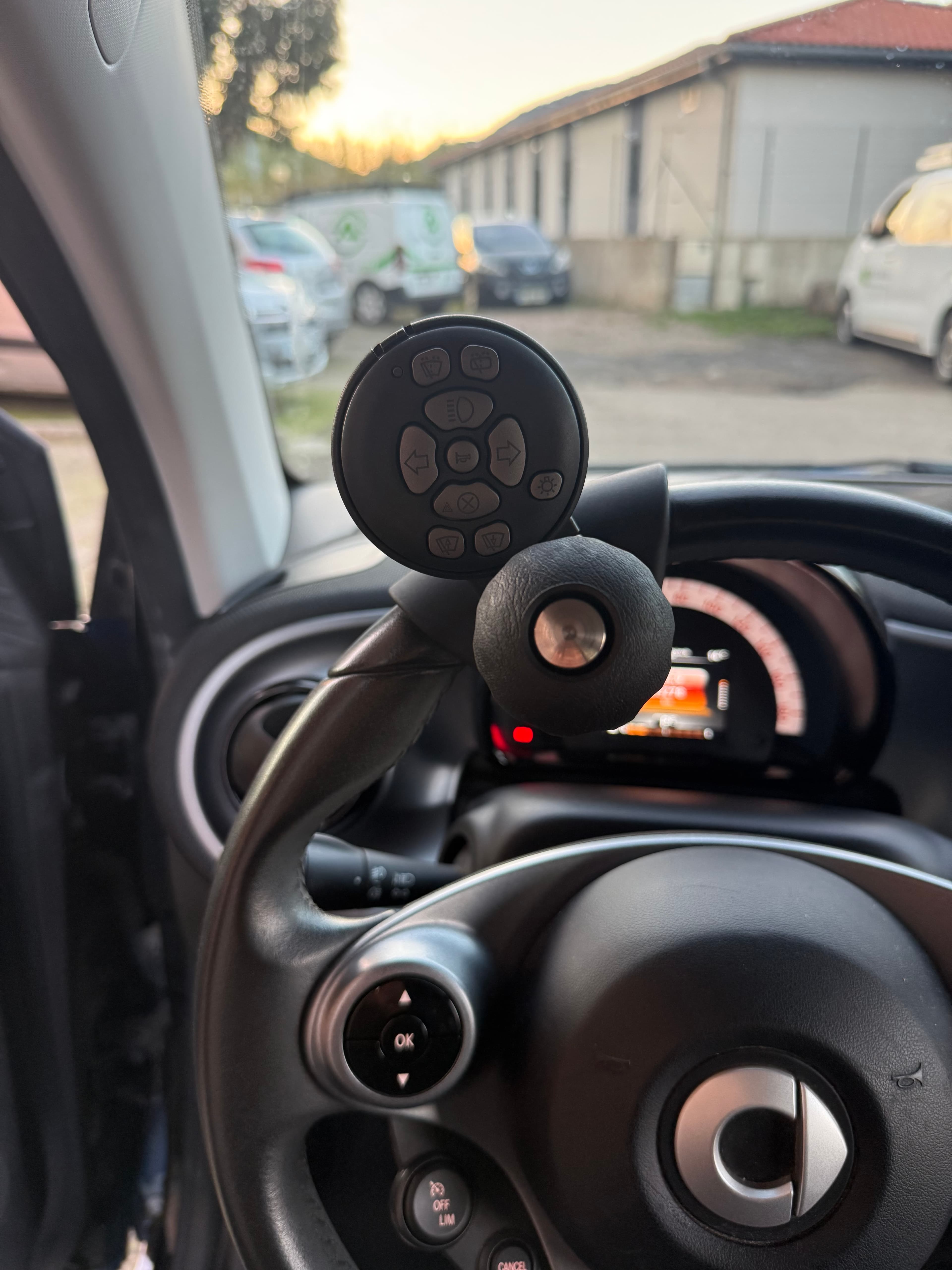 Commande au volant adaptée